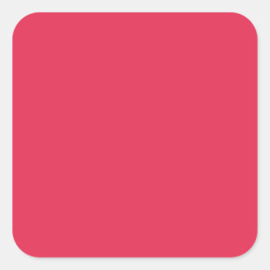 Amaranth Fashionable Colour Design Square Sticker
