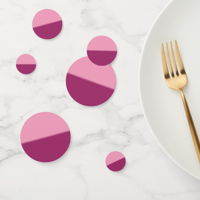 Amaranth Pink and Amaranth Purple Confetti (Group)