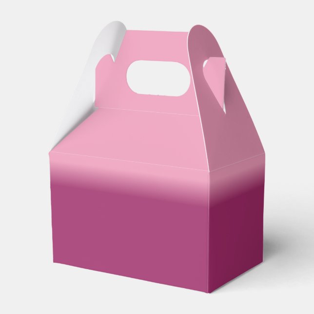 Amaranth Pink and Amaranth Purple Favour Box (Back Side)