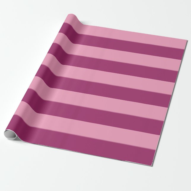 Amaranth Pink and Amaranth Purple Wrapping Paper (Unrolled)