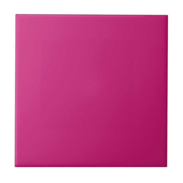 Amaranth Purple Solid Colour Tile (Front)