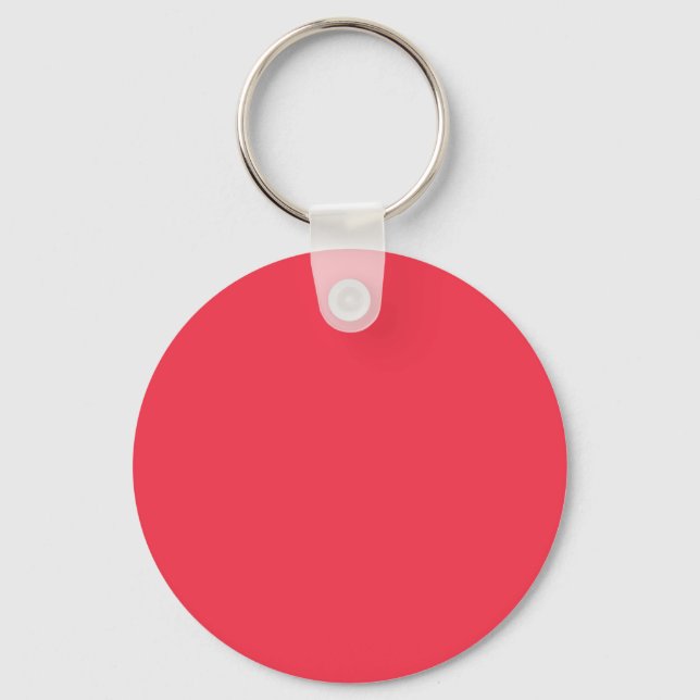 Amaranth Red F4364C Colour - Add Your Name Option Key Ring (Front)