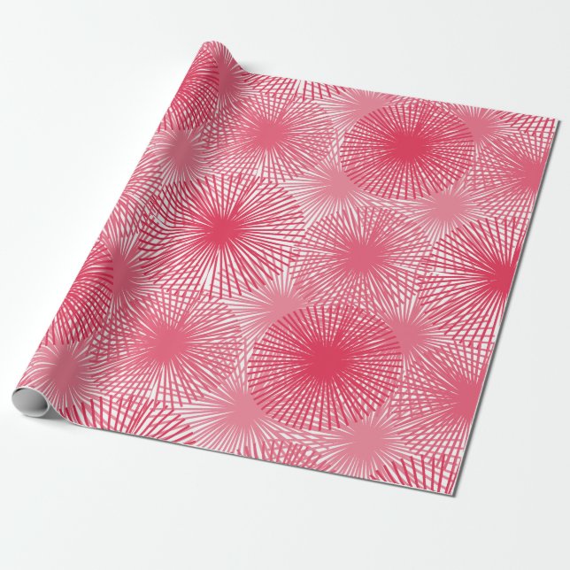 Amaranth Stars Wrapping Paper (Unrolled)