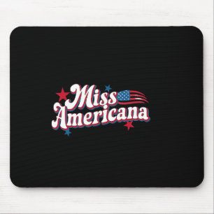 Amare Box America 4th Of July Miss Americana Retro Mouse Mat