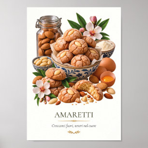 Amaretti – Vintage Italian Dessert Poster