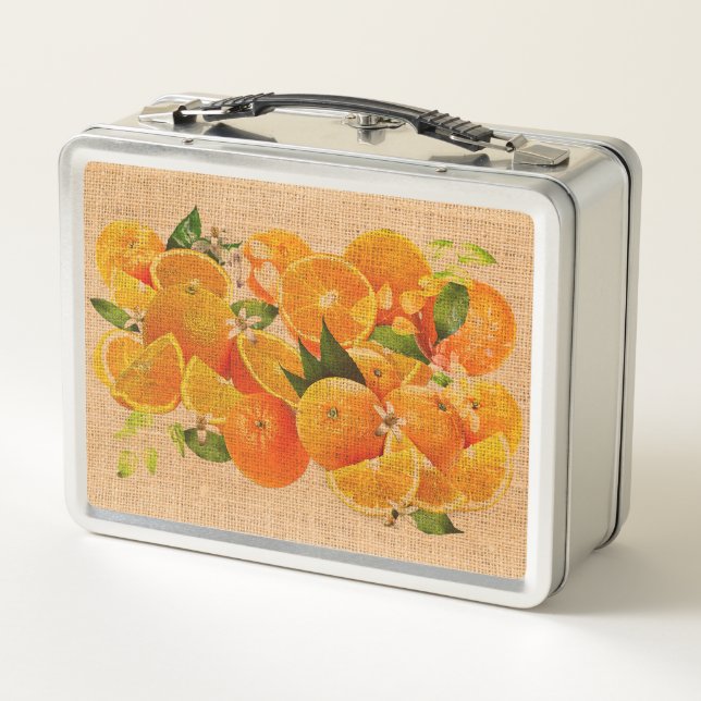 Amargas Naranjas de Capri Metal Lunch Box (Back)