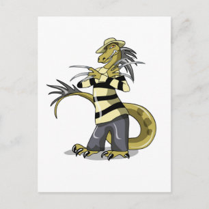 Amargasaurus Posing As Freddy Krueger. Postcard