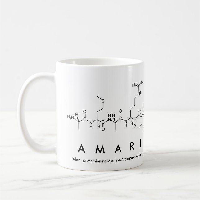 Amari peptide name mug (Left)