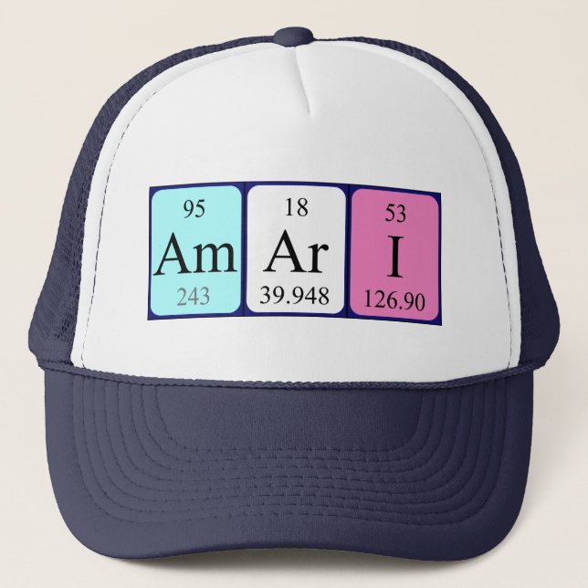 Amari periodic table name hat (Front)
