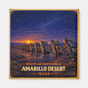 Amarillo Route 66 Desert Fridge Decor Gift Magnet