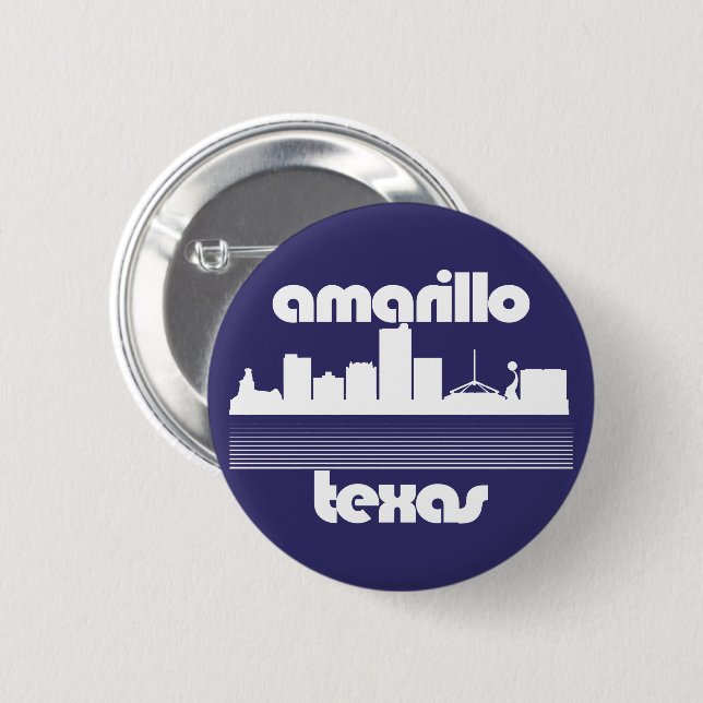 Amarillo Texas  6 Cm Round Badge (Front & Back)