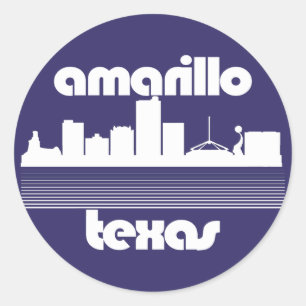 Amarillo Texas  Classic Round Sticker
