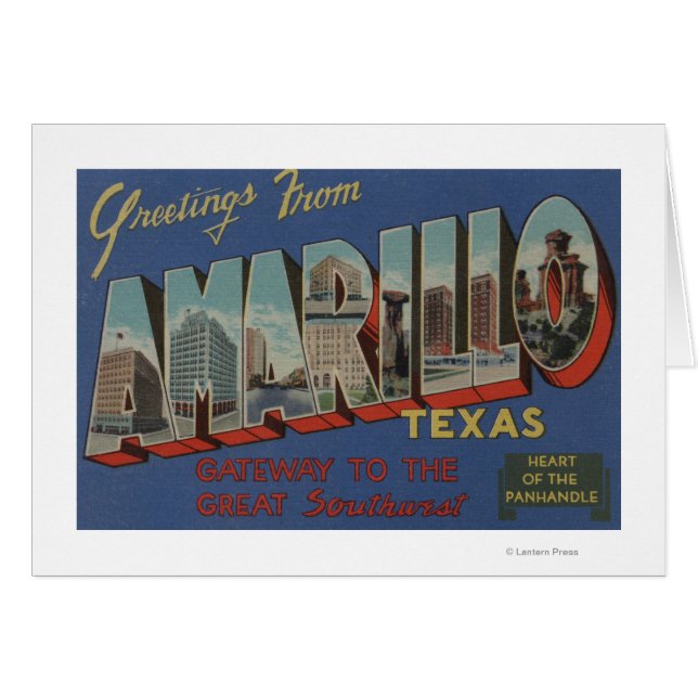 Amarillo, Texas (Heart of the Pan-Handle) (Front Horizontal)