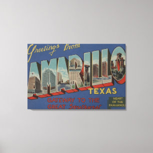 Amarillo, Texas (Heart of the Pan-Handle) Canvas Print