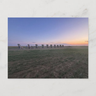 Amarillo Texas Sunset Route 66 Graffiti Postcard