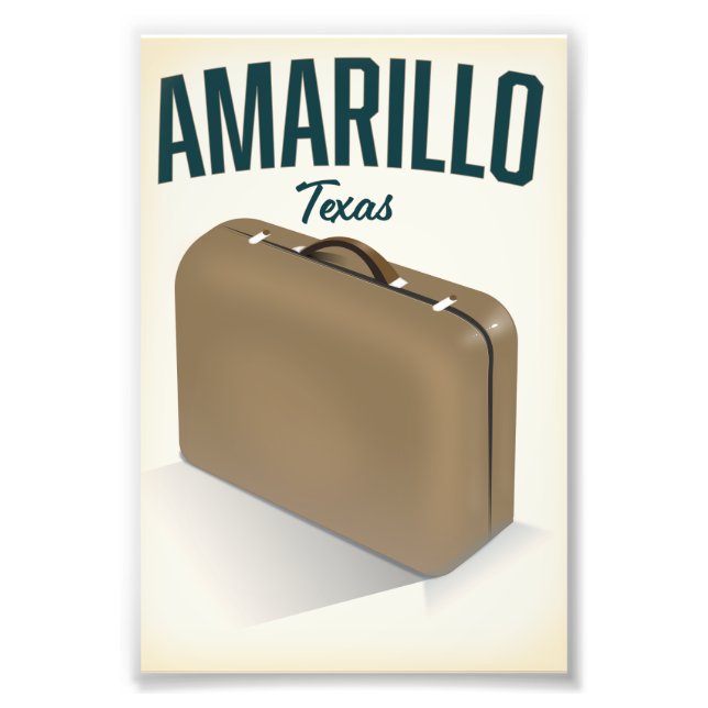 Amarillo texas travel poster (Front)