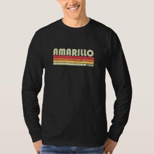 AMARILLO TX TEXAS Funny City Home Roots Gift Retro T-Shirt