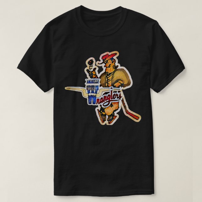 Amarillo Wranglers Hockey T-Shirt (Design Front)