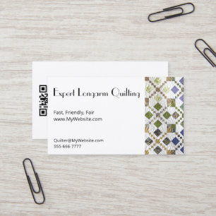 Amarna Quilt Fully Customizable Biz Cards