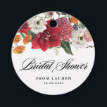 Amaryllis and Chrysanthemums Floral Bridal Shower Favour Tags<br><div class="desc">Send thanks to guests and customers with these customisable bridal shower favour tags. They feature a watercolour garland of chrysanthemums,  amaryllis,  ranunculus,  and anemones. Personalise these botanical bridal shower gift tags by adding your event details. These custom floral bridal shower gift tags are perfect for winter bridal showers.</div>