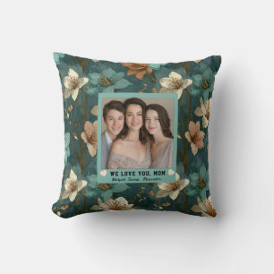 Amaryllis Best Mama Ever Bedroom Decor Modern Cushion