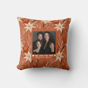 Amaryllis Best Mummy Mama Interior Decor Retro Cushion