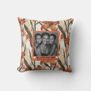 Amaryllis Best Stepmom Nursery Decor Artistic Cushion