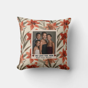 Amaryllis Big Mum Stepmom House Decor Artistic Cushion