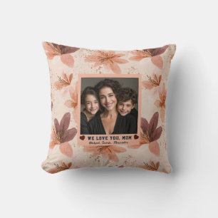 Amaryllis Cat Mum Farmhouse Decor Artistic Cushion