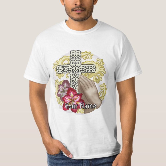 Amaryllis Christian Cross T-Shirt (Front)