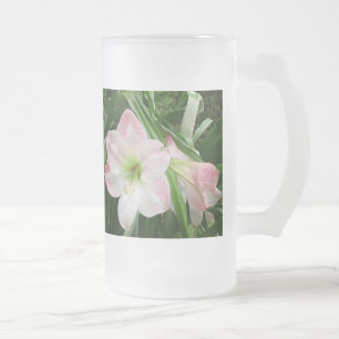 Amaryllis Dancing! Frosted Beverage Glass Beer Mug