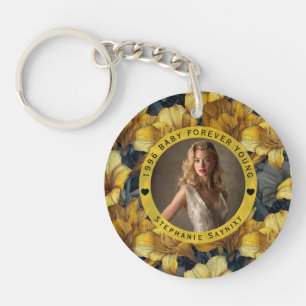 Amaryllis Floral 15Th Birthday Gifts For Daughter Key Ring