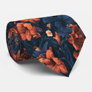 Amaryllis Floral Brother Vintage Wedding Tie