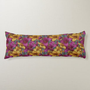 Amaryllis Floral Condo Decor Luxury Sofa Body Cushion