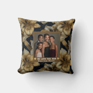 Amaryllis Flower Best Mama Ever Interior Design  Cushion