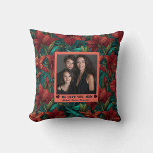Amaryllis Flower Best Mummy Mama Diy Décor Cushion
