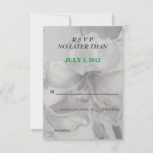 AMARYLLIS FLOWER CUSTOMIZABLE RSVP CARDS