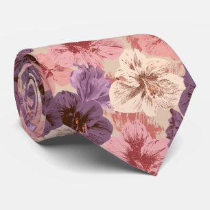 Amaryllis Flower Engagement Summer Wedding Tie