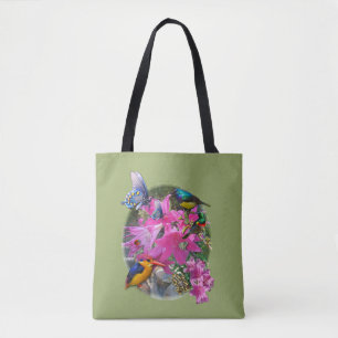 Amaryllis-flower Garden meeting Tote Bag