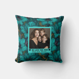 Amaryllis Flower Motherhood Bedroom Decor Coastal Cushion