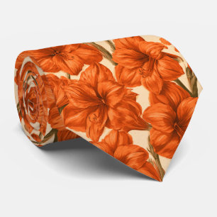 Amaryllis Flower Uncle Business Suit Tie