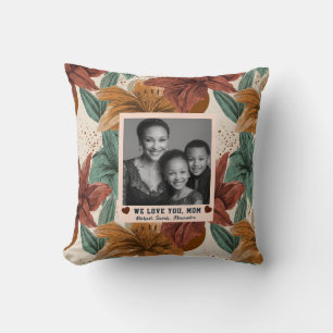 Amaryllis Happy Birthday Mum Housewarming Retro Cushion
