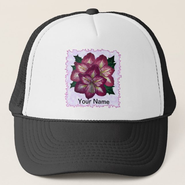 Amaryllis Holly  Trucker Hat (Front)