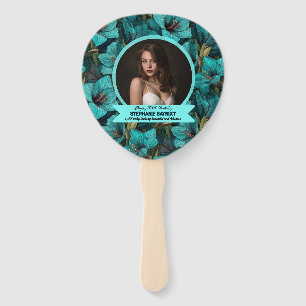 Amaryllis Inspired Milestone Birthday Gift Hand Fan