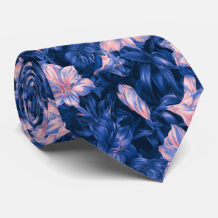 Amaryllis Print Groom Wedding Attire Tie