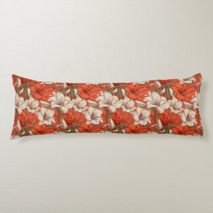 Amaryllis Print Interior Design Modern Couch Body Cushion