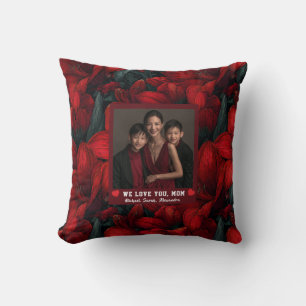 Amaryllis Stepmom Mama Beach House Decor Floral Cushion