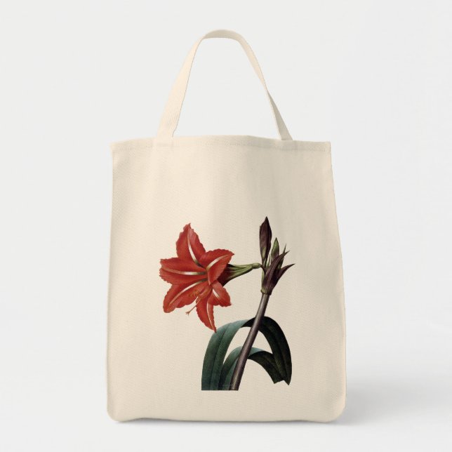 Amaryllis Striped Tote Bag (Front)