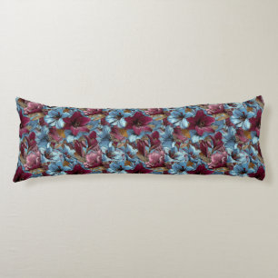 Amaryllis Texture Interior Decor Retro Wedge Body Cushion