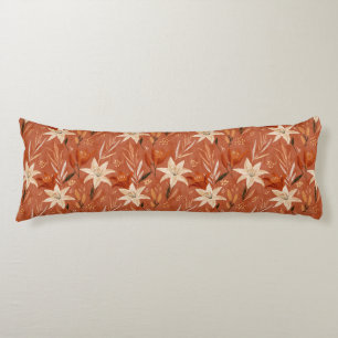 Amaryllis Texture Room Decor Tropical Memory Foam Body Cushion